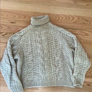 Thick turtleneck sweater
